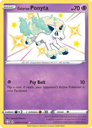 Galarian Ponyta SV047/SV122 - Shining Fates