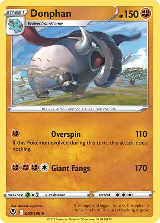 Donphan 092/195 - Silver Tempest