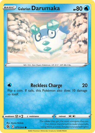 Galarian Darumaka 071/264 - Fusion Strike