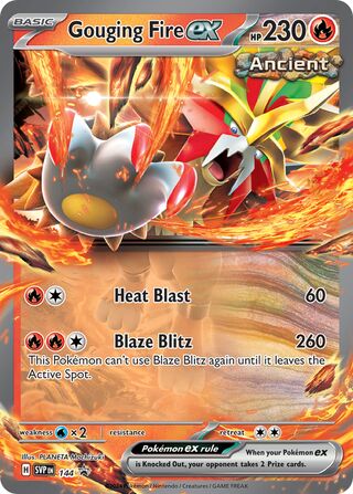 Gouging Fire ex 144 - Scarlet & Violet Promos