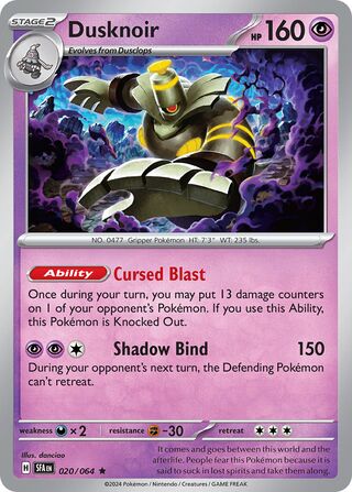 Dusknoir 020/064 - Shrouded Fable