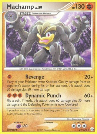 Machamp 31/130 - Diamond & Pearl Base
