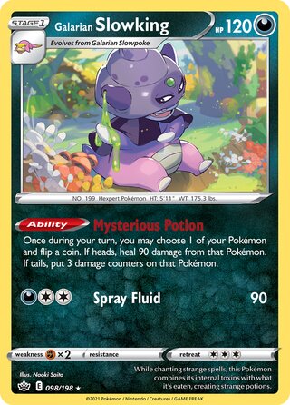 Galarian Slowking 098/198 - Chilling Reign
