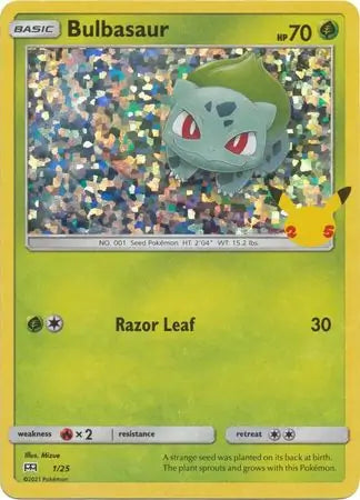 Bulbasaur Holo 1 - Mcdonald's 25th Anniversary