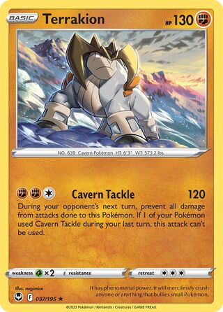 Terrakion 097/195 - Silver Tempest