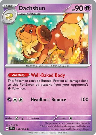 Dachsbun 099/198 - Scarlet & Violet Base