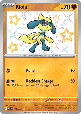 Riolu 173/091 - Paldean Fates