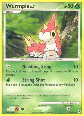 Wurmple 104/130 - Diamond & Pearl Base