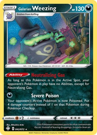 Galarian Weezing 042/072 - Shining Fates