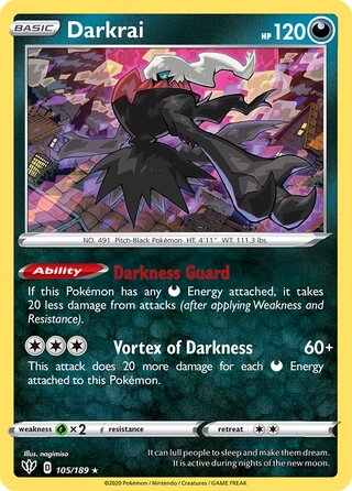 Darkrai 105/189 - Darkness Ablaze