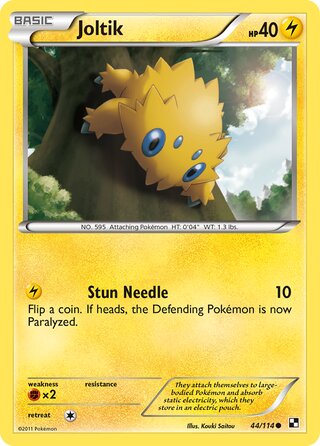 Joltik 44/114 - Bllack & White Base