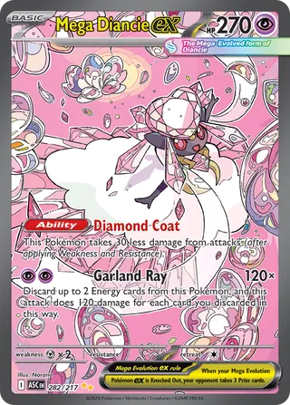Mega Diancie ex 282/217 - Ascended Heroes