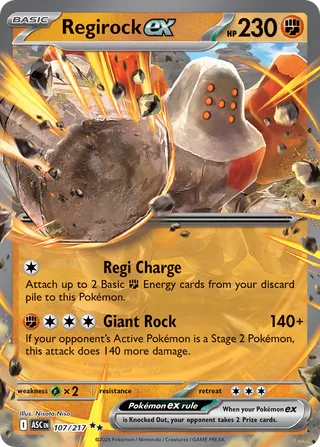 Regirock ex 107/217 - Ascended Heroes
