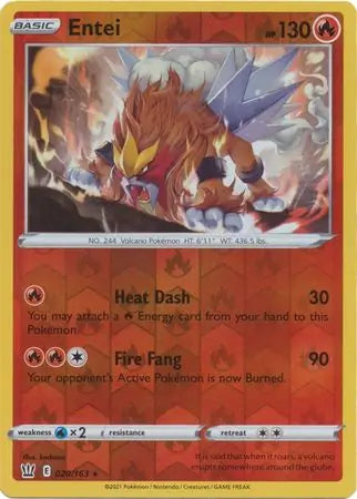Entei 020/163 - Battle Styles