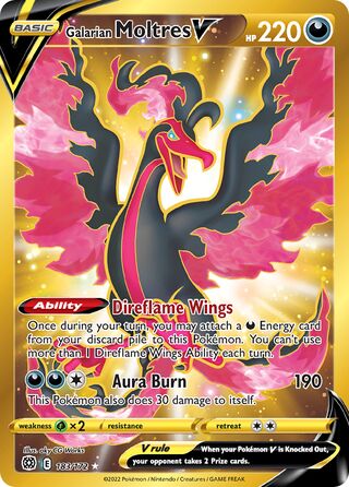 Galarian Moltres V 183/172 - Brilliant Stars