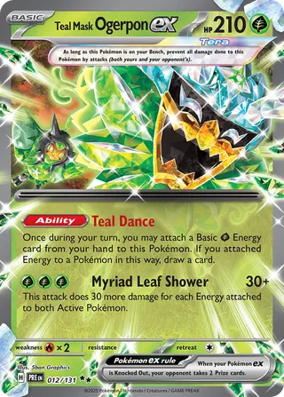 Teal Mask Ogerpon ex 012/131 - Prismatic Evolutions