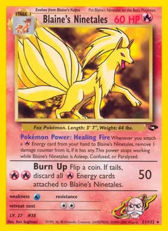 Blaine's Ninetales 21/132 - Gym Challenge