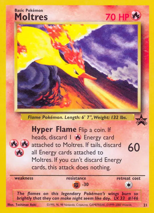 Moltres 21 - WOTC Promo