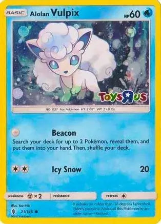 Alolan Vulpix Toys R Us 21 - Miscellaneous Promos