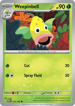 Weepinbell 070/165 - Scarlet & Violet 151