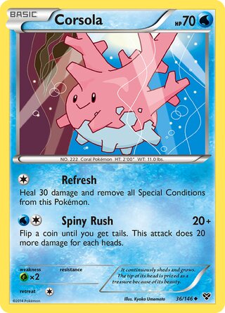 Corsola 36/146 - XY Base