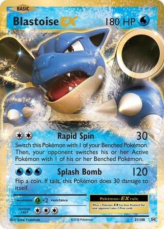 Blastoise-EX 21/108 - Evolutions