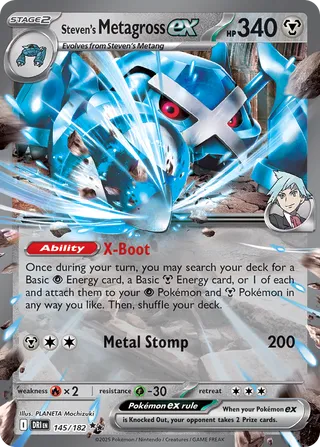 Steven's Metagross ex 145/182 - Destined Rivals