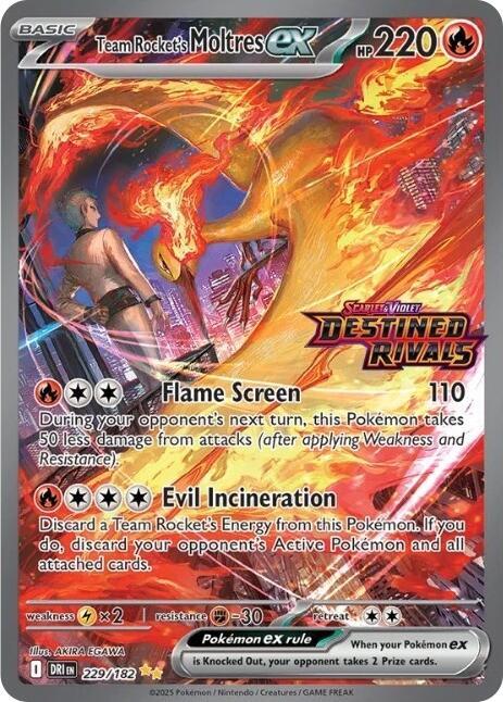 Team Rocket's Moltres ex Destined Rivals Stamp 229 - Miscellaneous Promos