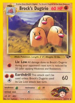 Brock's Dugtrio 22/132 - Gym Challenge