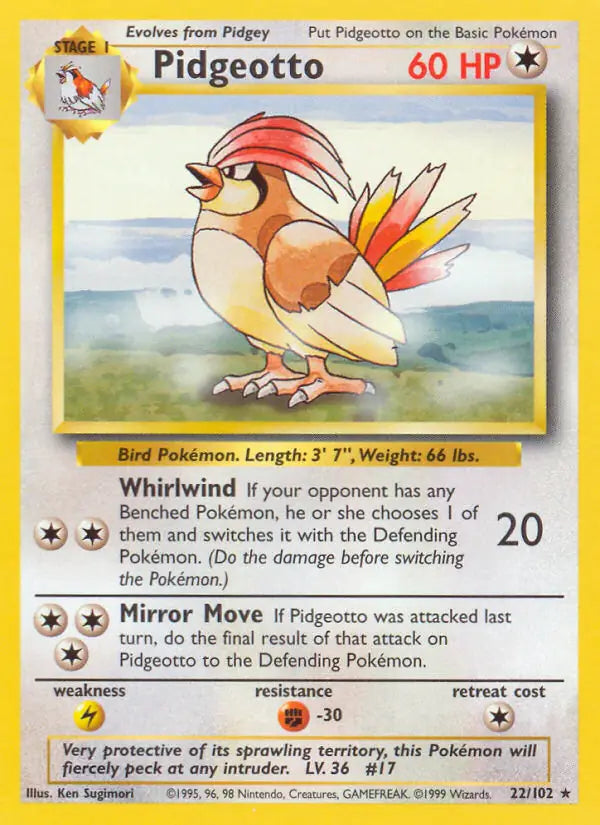 Pidgeotto 22/102 - Base Set