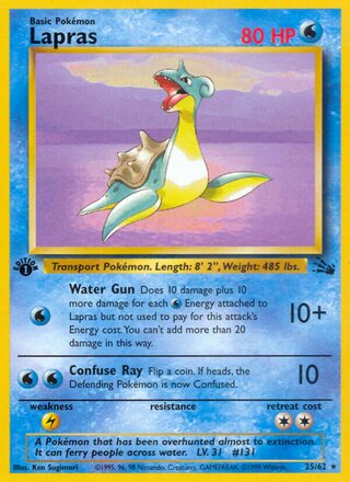 Lapras 25/62 - Fossil