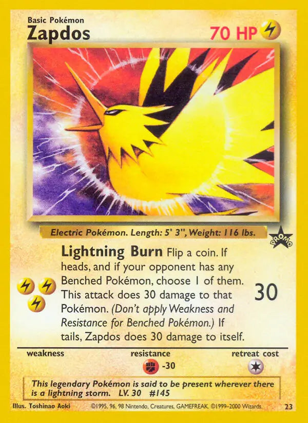 Zapdos 23 - WOTC Promo