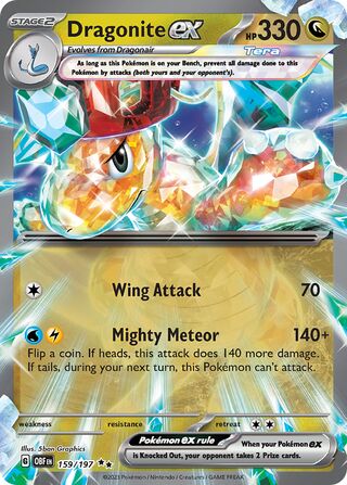 Dragonite ex 159/197 - Obsidian Flames