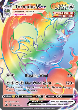Tornadus VMAX 209/198 - Chilling Reign