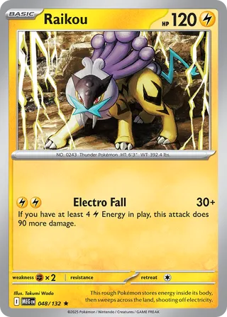 Raikou 048/132 - Mega Evolution Base