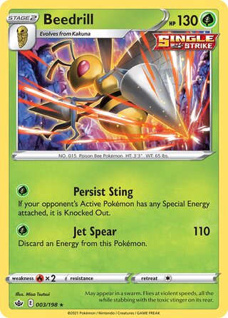 Beedrill 003/198 - Chilling Reign