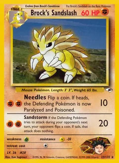 Brock's Sandslash 23/132 - Gym Heroes