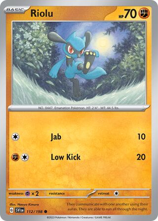 Riolu 112/198 - Scarlet & Violet Base