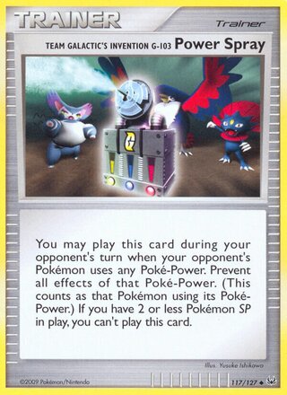 Team Galactic's Invention G-103 Power Spray 117/127 - Platinum