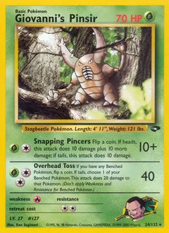 Giovanni's Pinsir 24/132 - Gym Challenge