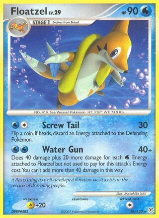 Floatzel 26/130 - Diamond & Pearl Base