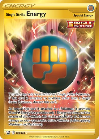 Single Strike Energy 183/163 - Battle Styles