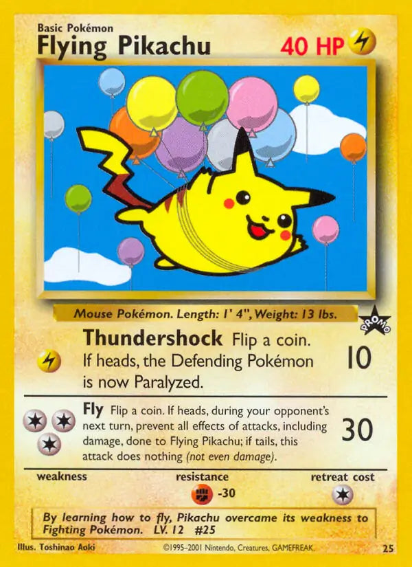Flying Pikachu 25 - WOTC Promo