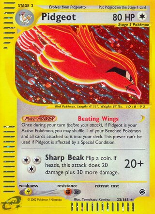 Pidgeot 23/165 - Expedition Base Set