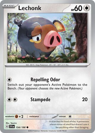 Lechonk 154/198 - Scarlet & Violet Base