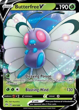 Butterfree V 001/189 - Darkness Ablaze
