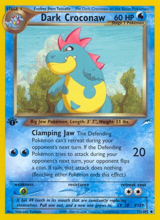 Dark Croconaw 32/105 - Neo Destiny
