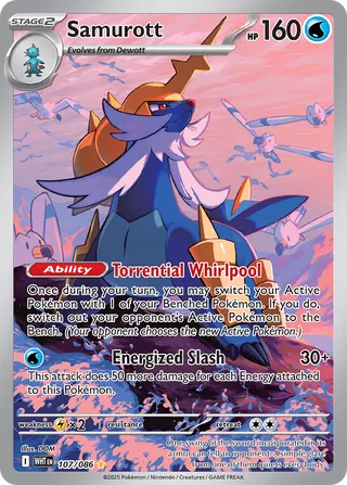 Samurott 107/086 - White Flare