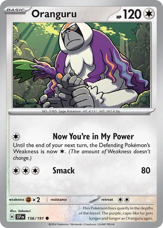 Oranguru 156/191 - Surging Sparks
