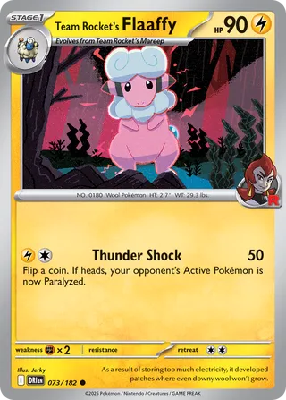 Team Rocket's Flaaffy 073/182 - Destined Rivals